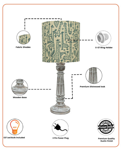 Traditional Country Cottage Table Lamp Antique White Athens Desk Lamp for Bedroom Living Room