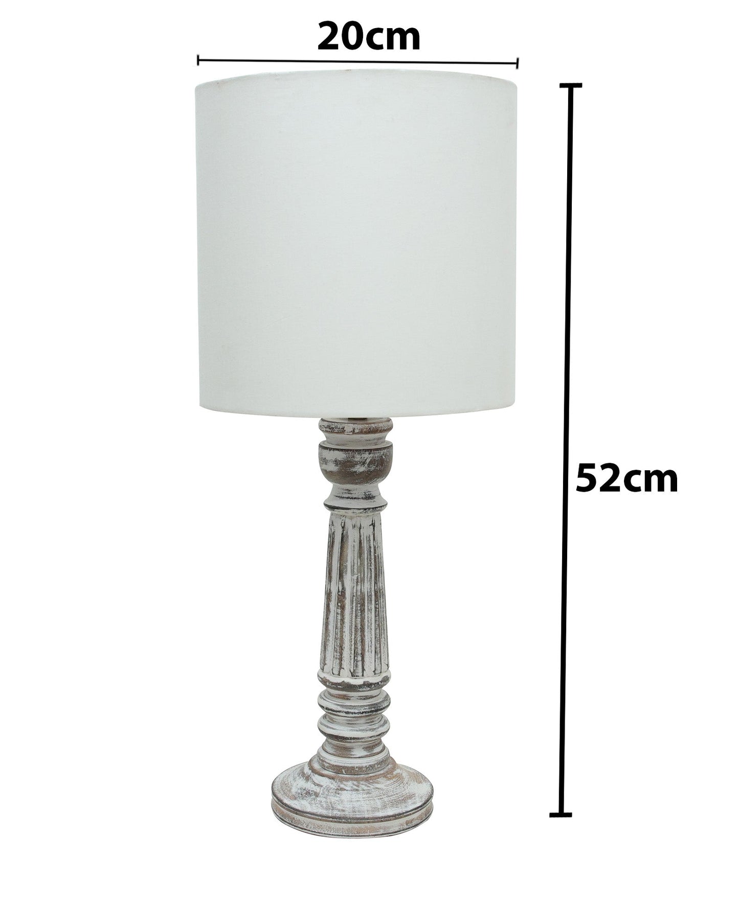 Traditional Country Cottage Table Lamp Antique White Athens Desk Lamp for Bedroom Living Room