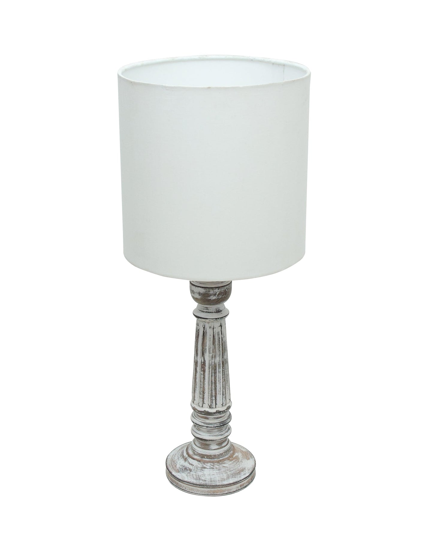 Traditional Country Cottage Table Lamp Antique White Athens Desk Lamp for Bedroom Living Room