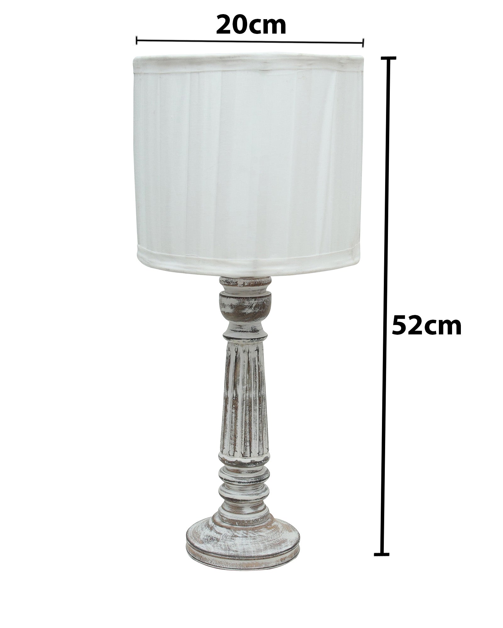 Traditional Country Cottage Table Lamp Antique White Athens Desk Lamp for Bedroom Living Room