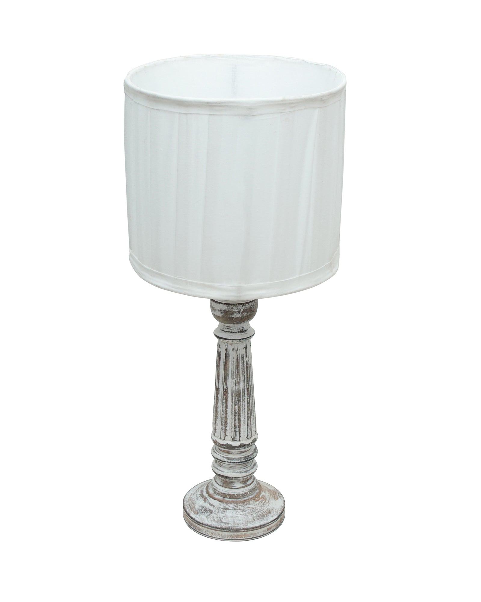 Traditional Country Cottage Table Lamp Antique White Athens Desk Lamp for Bedroom Living Room