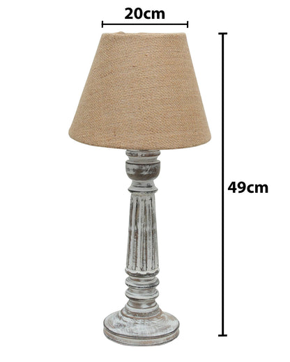 Traditional Country Cottage Table Lamp Antique White Athens Desk Lamp for Bedroom Living Room
