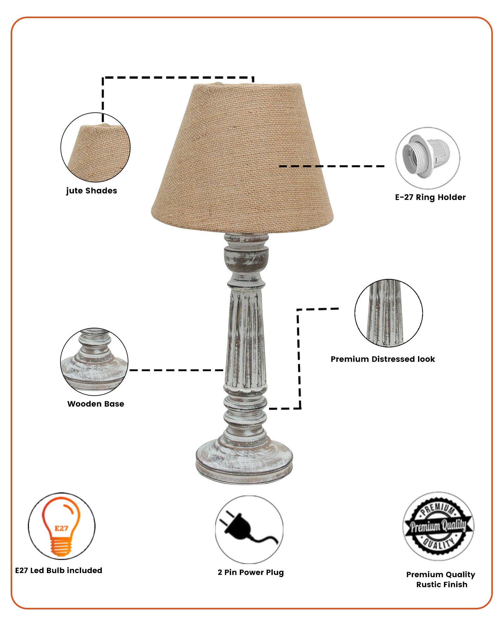 Traditional Country Cottage Table Lamp Antique White Athens Desk Lamp for Bedroom Living Room