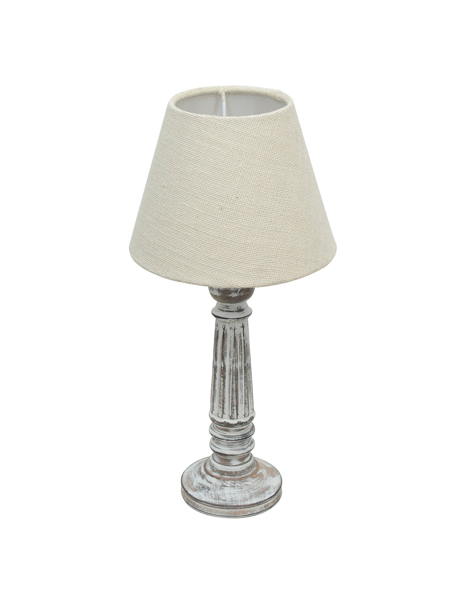 Traditional Country Cottage Table Lamp Antique White Athens Desk Lamp for Bedroom Living Room