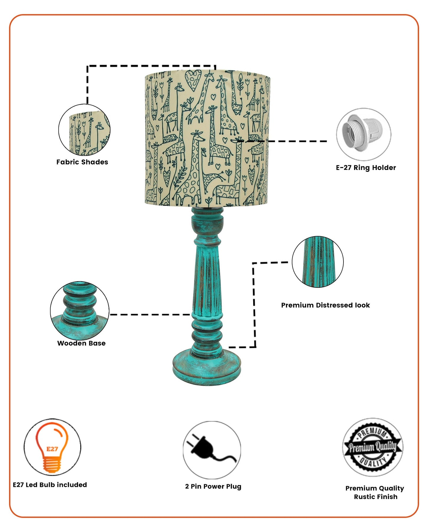 Traditional Country Cottage Table Lamp Antique Algae Athens Desk Lamp for Bedroom Living Room