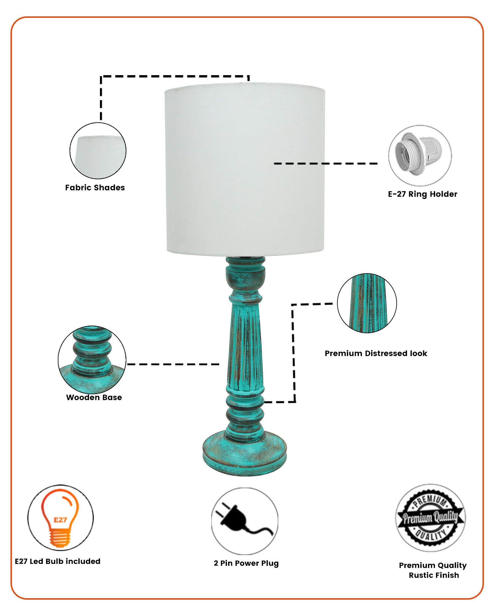 Traditional Country Cottage Table Lamp Antique Algae Athens Desk Lamp for Bedroom Living Room