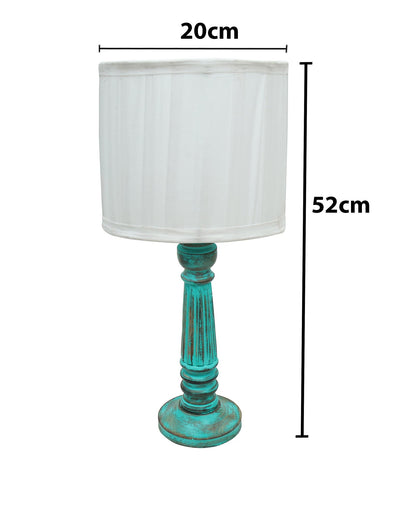 Traditional Country Cottage Table Lamp Antique Algae Athens Desk Lamp for Bedroom Living Room