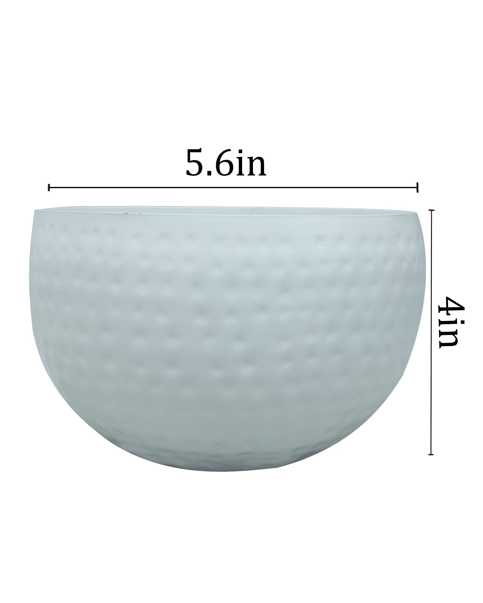 Metal Plant Pot with Hammered Design, Decorative Small Succulent Planter, Bowl