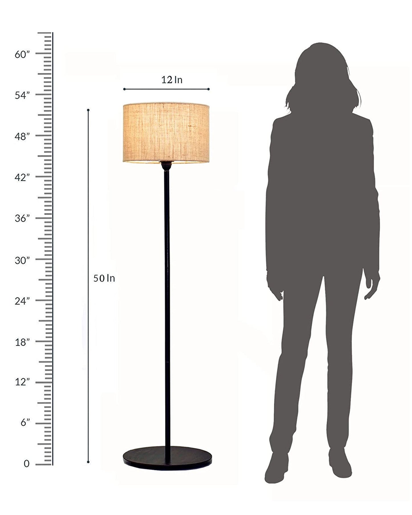 Homesake® Rustic Wooden Base Floor Lamp for Living Room | Decorative Night Standing Lamp | Corner Lamp for Living Room | Antique Industrial Vintage Minimalist Home | Office-Bird