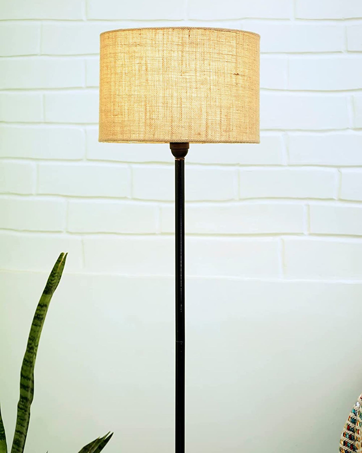 Homesake® Rustic Wooden Base Floor Lamp for Living Room | Decorative Night Standing Lamp | Corner Lamp for Living Room | Antique Industrial Vintage Minimalist Home | Office-Bird