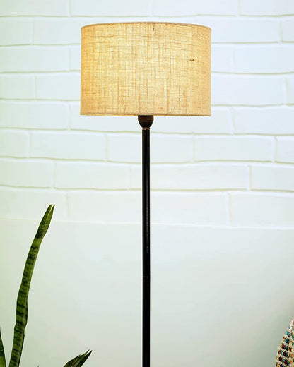 Homesake® Rustic Wooden Base Floor Lamp for Living Room | Decorative Night Standing Lamp | Corner Lamp for Living Room | Antique Industrial Vintage Minimalist Home | Office-Bird