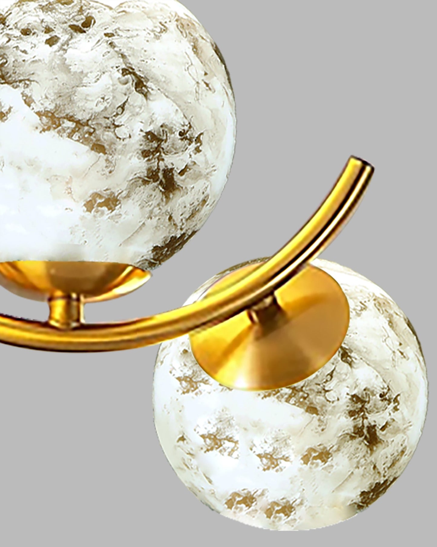 3 Globe Light Chandelier Hanging Light Gold Modern Ceiling Pendant Lamp Adjustable Cord Ceiling Light for Bedroom Living Dining Room