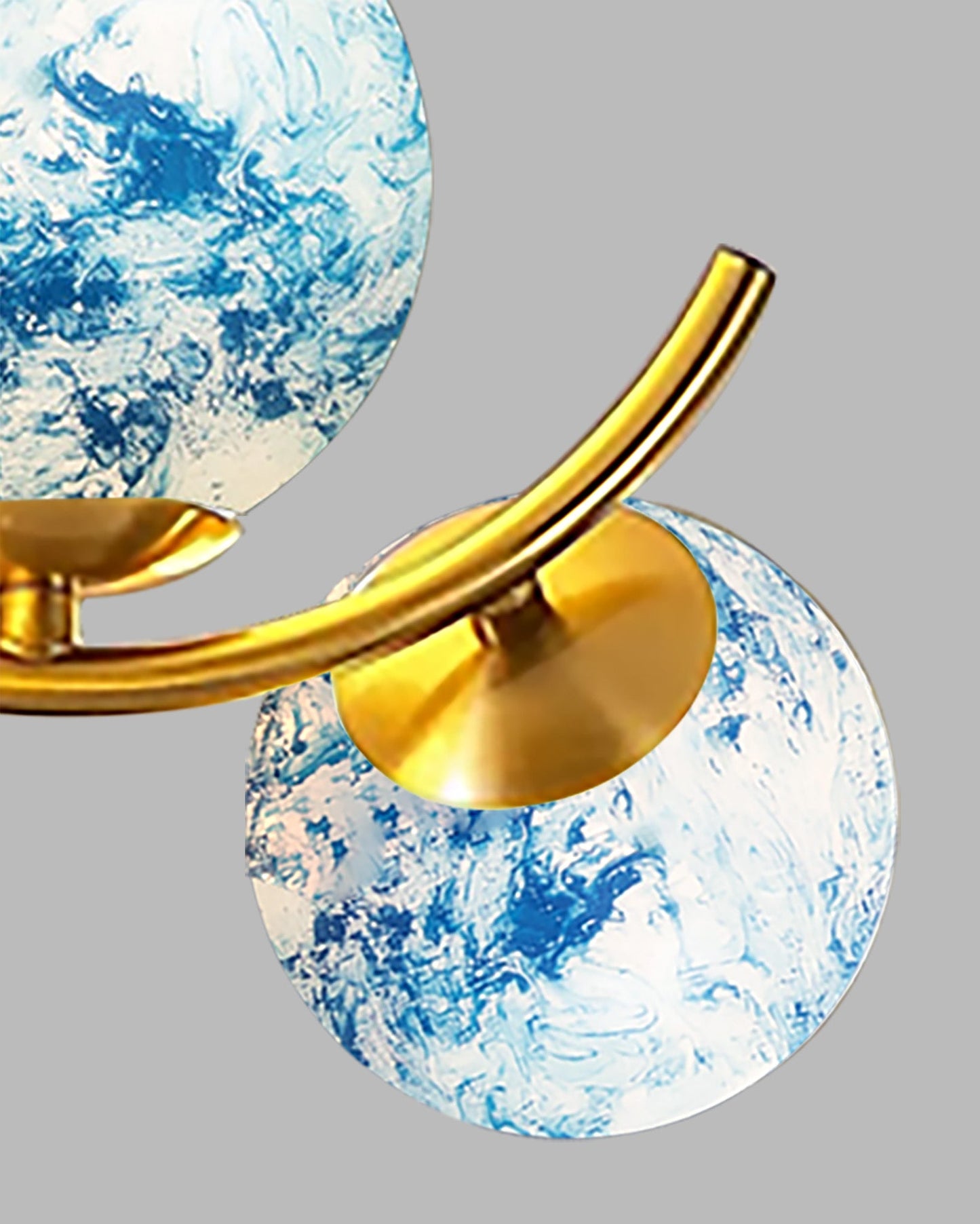 3 Globe Light Chandelier Hanging Light Gold Modern Ceiling Pendant Lamp Adjustable Cord Ceiling Light for Bedroom Living Dining Room