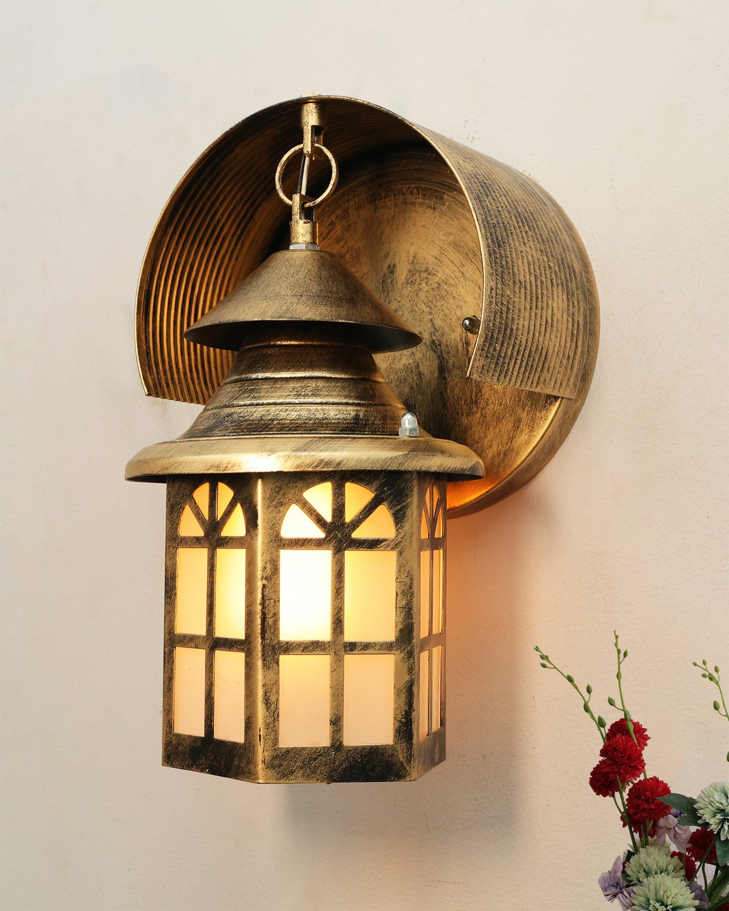 Modern Industrial Box-Shaped Outdoor Wall Light Fixture Glass House Porch Patio Outside Deck Garage, House Shape Light