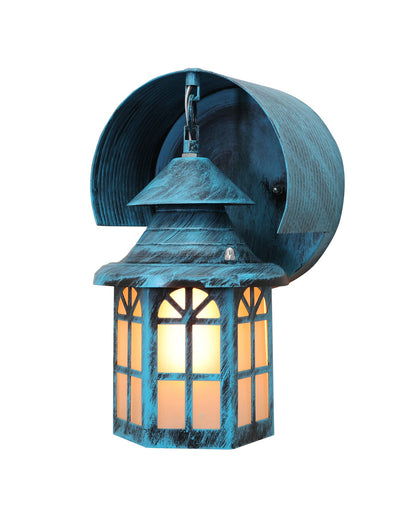 Modern Industrial Box-Shaped Outdoor Wall Light Fixture Glass House Porch Patio Outside Deck Garage, House Shape Light