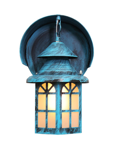 Modern Industrial Box-Shaped Outdoor Wall Light Fixture Glass House Porch Patio Outside Deck Garage, House Shape Light