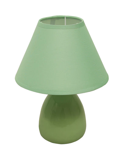Modern Small Ceramic Table Lamp, Classic Bedside Desk lamp for Living Room Bedroom, Farmhouse Night , Urn