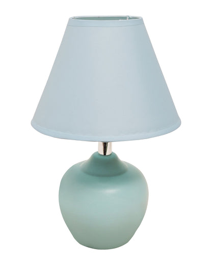Modern Small Ceramic Table Lamp, Classic Bedside Desk lamp for Living Room Bedroom, Farmhouse Night