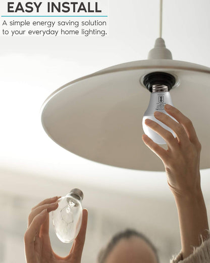 Polycarbonate Base E27 9-Watt LED Lamp- Screw/Thread Type Lamp/Bulb - Warm White 3000K