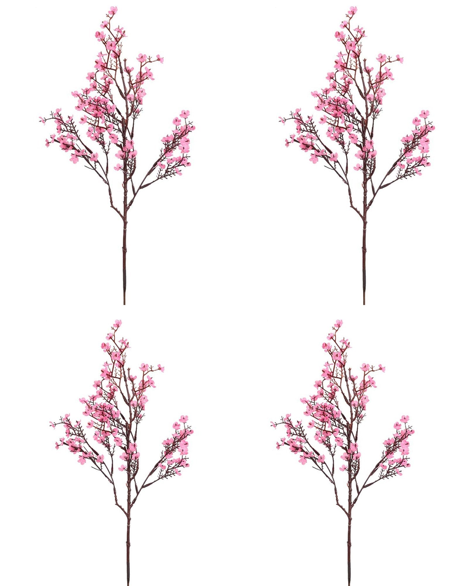 4 Bundles Baby Breath Artificial Flowers Gypsophila Bouquets Valentine's Day Floral Arrangements Bush Real Touch Silk Floral Wedding Table Centerpieces, Party, Home, Garden, Farmhouse