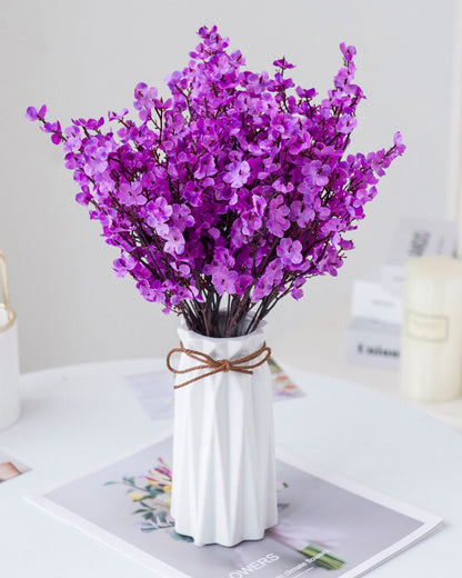 4 Bundles Baby Breath Artificial Flowers Gypsophila Bouquets Valentine's Day Floral Arrangements Bush Real Touch Silk Floral Wedding Table Centerpieces, Party, Home, Garden, Farmhouse