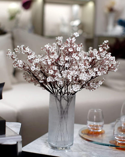 4 Bundles Baby Breath Artificial Flowers Gypsophila Bouquets Valentine's Day Floral Arrangements Bush Real Touch Silk Floral Wedding Table Centerpieces, Party, Home, Garden, Farmhouse