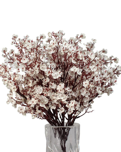 4 Bundles Baby Breath Artificial Flowers Gypsophila Bouquets Valentine's Day Floral Arrangements Bush Real Touch Silk Floral Wedding Table Centerpieces, Party, Home, Garden, Farmhouse