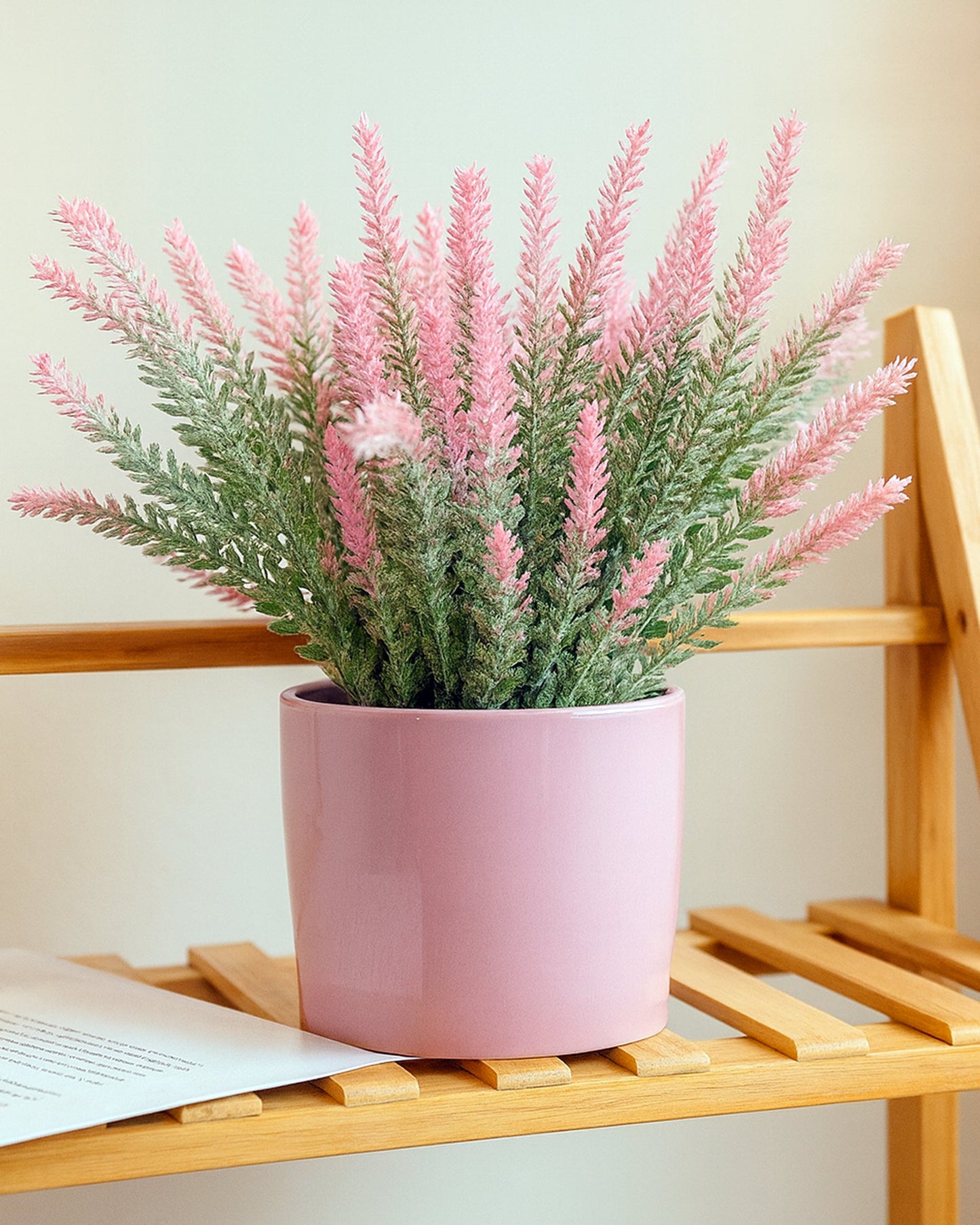 Artificial Lavender Flowers Plants Lifelike UV Resistant Fake Shrubs Greenery Bushes Bouquet to Brighten up Your Home Kitchen Garden Indoor Outdoor Decor(Purple), set of 4