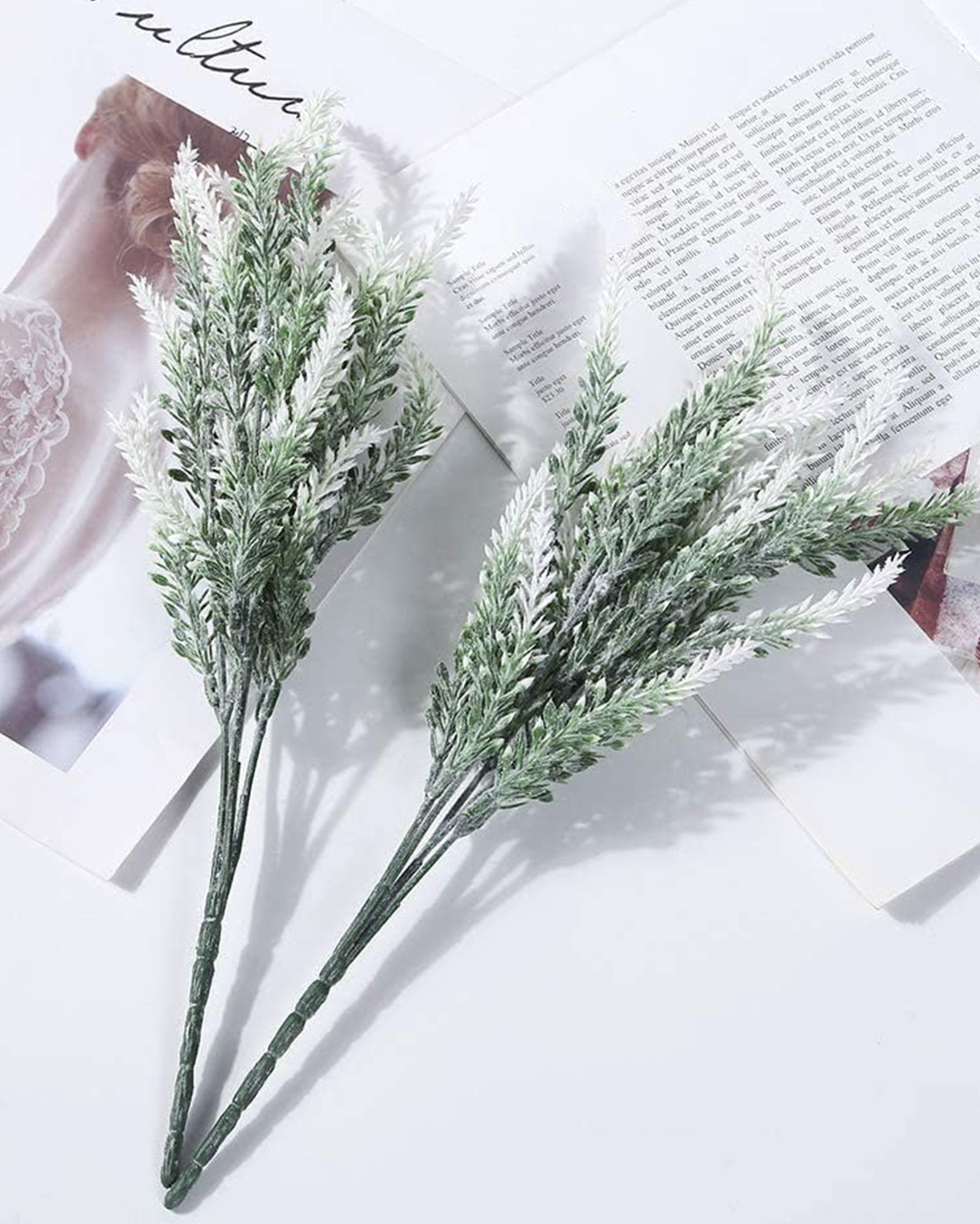 Artificial Lavender Flowers Plants Lifelike UV Resistant Fake Shrubs Greenery Bushes Bouquet to Brighten up Your Home Kitchen Garden Indoor Outdoor Decor(Purple), set of 4