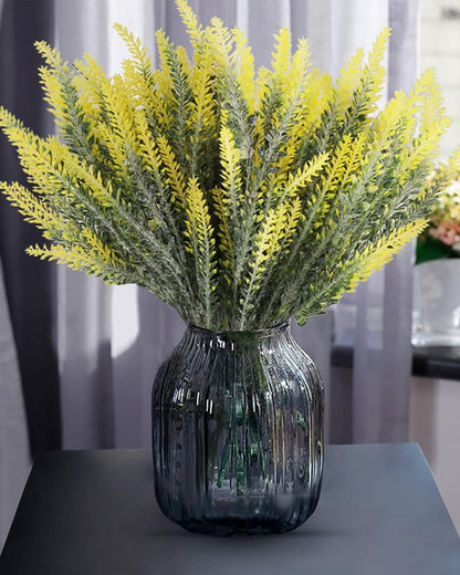 Artificial Lavender Flowers Plants Lifelike UV Resistant Fake Shrubs Greenery Bushes Bouquet to Brighten up Your Home Kitchen Garden Indoor Outdoor Decor(Purple), set of 4