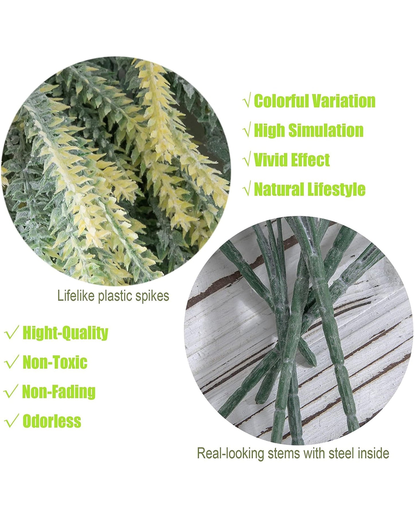 Artificial Lavender Flowers Plants Lifelike UV Resistant Fake Shrubs Greenery Bushes Bouquet to Brighten up Your Home Kitchen Garden Indoor Outdoor Decor(Purple), set of 4