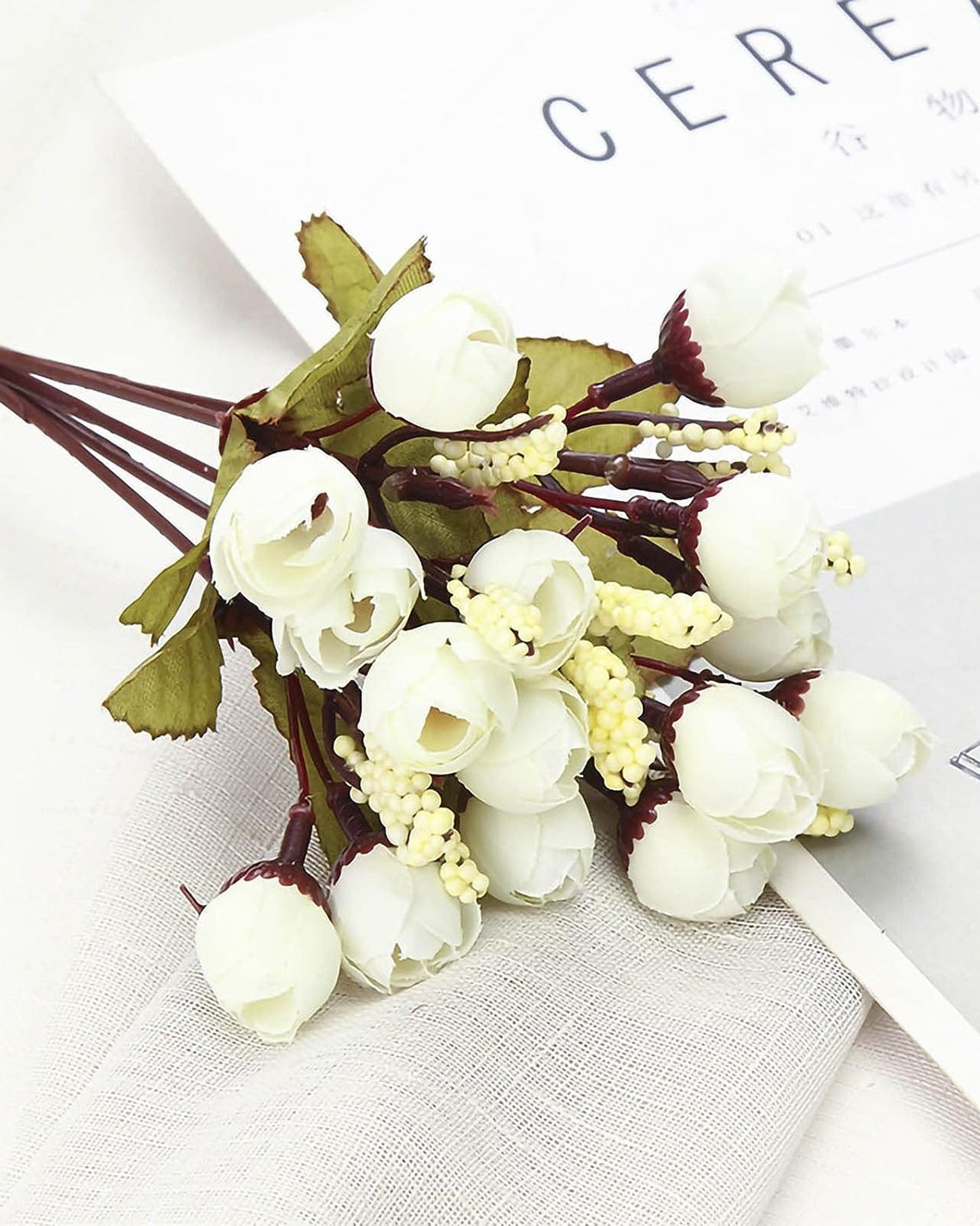 Artificial Flowers Rose for Home Decoration Bunch | Small Size Bunch| Indoor Outdoor UV Resistant