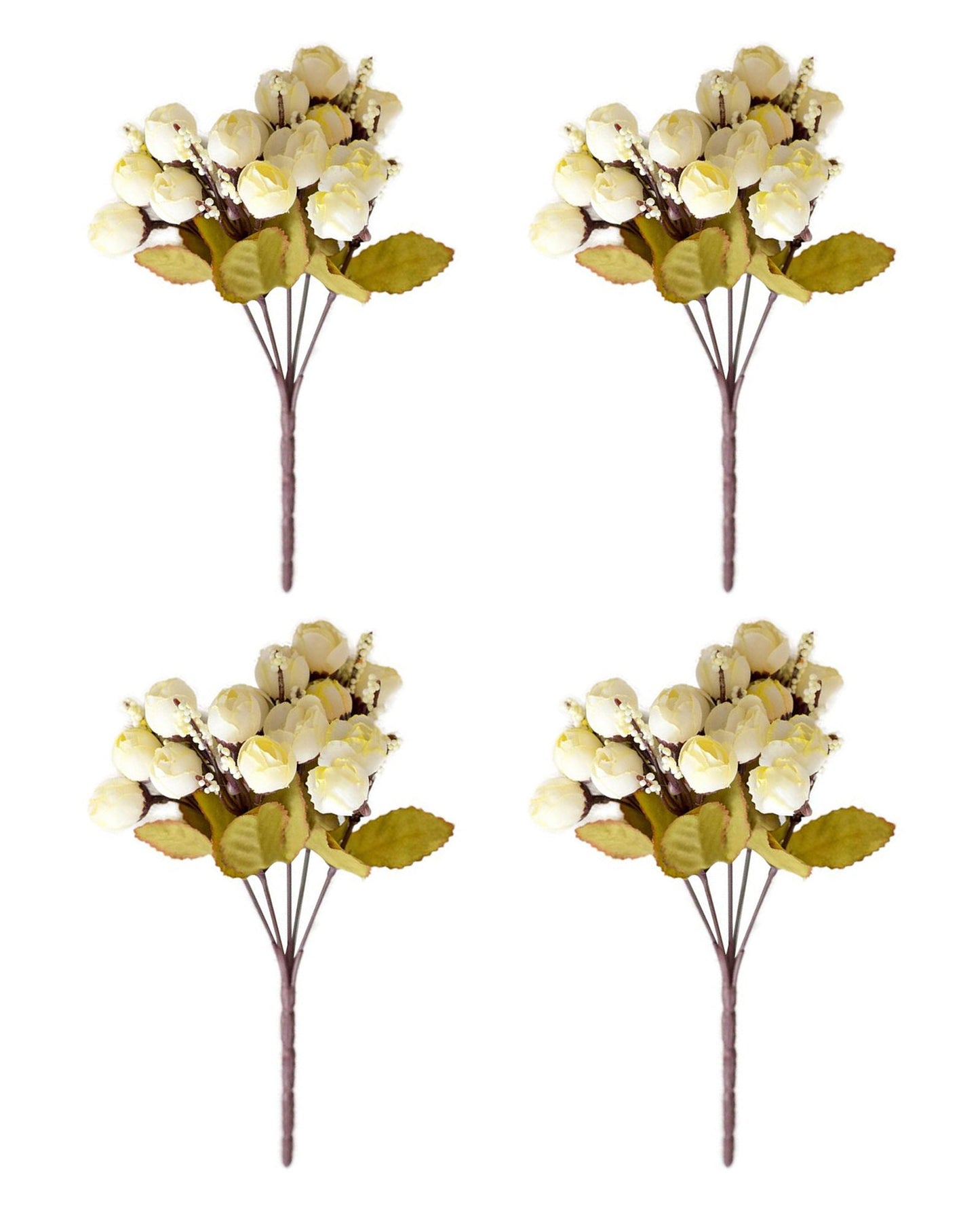 Artificial Flowers Rose for Home Decoration Bunch | Small Size Bunch| Indoor Outdoor UV Resistant