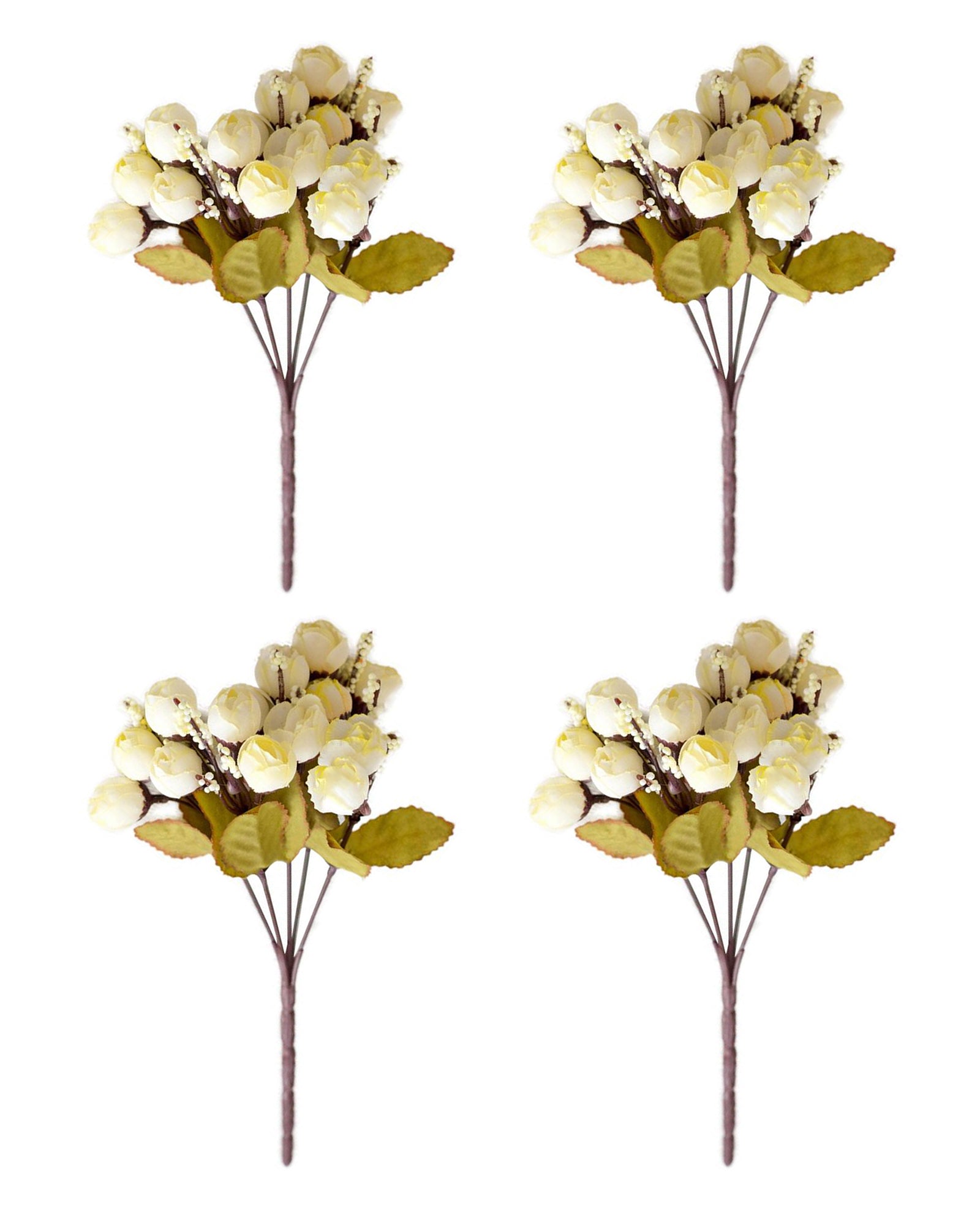 Artificial Flowers Rose for Home Decoration Bunch | Small Size Bunch| Indoor Outdoor UV Resistant