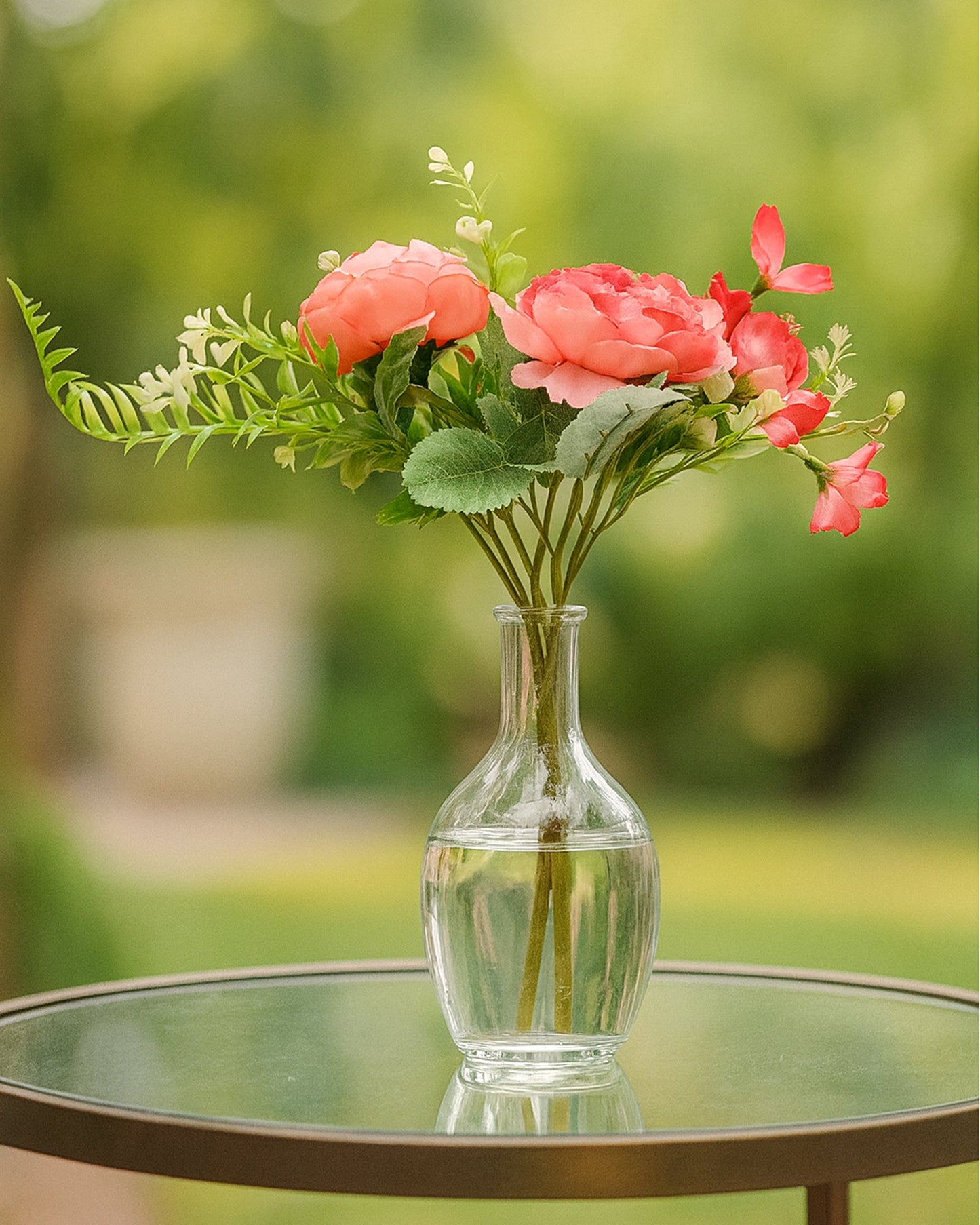 Artificial Flowers Bouquets, Artificial Silk Faux Flowers Rose for Wedding, Home Table Decorations, Wedding Centerpieces Flowers Arrangement Hydrangea, set of 3 bunch