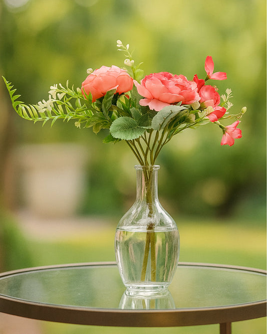 Artificial Flowers Bouquets, Artificial Silk Faux Flowers Rose for Wedding, Home Table Decorations, Wedding Centerpieces Flowers Arrangement Hydrangea, set of 3 bunch