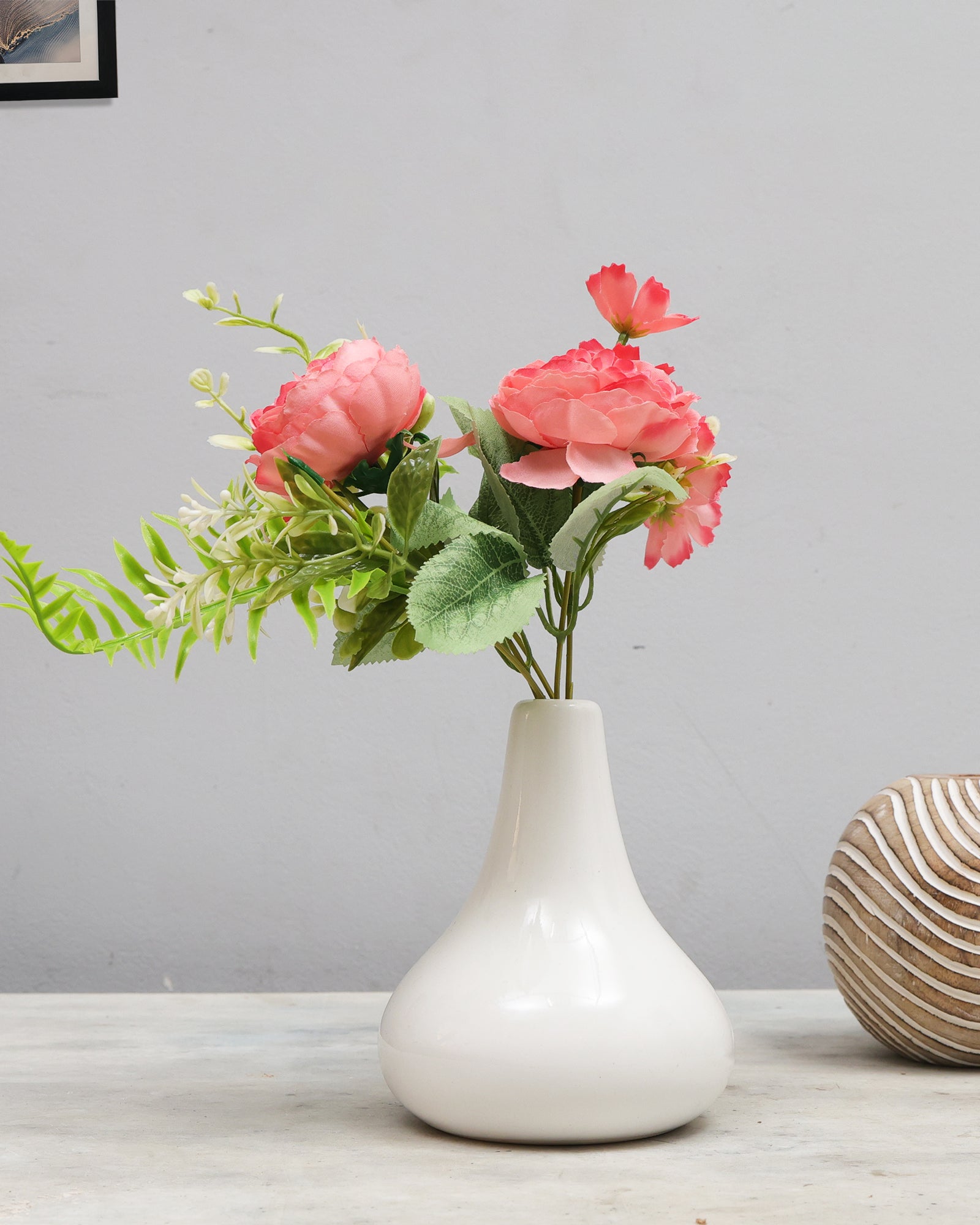 Artificial Flowers Bouquets, Artificial Silk Faux Flowers Rose for Wedding, Home Table Decorations, Wedding Centerpieces Flowers Arrangement Hydrangea, set of 3 bunch