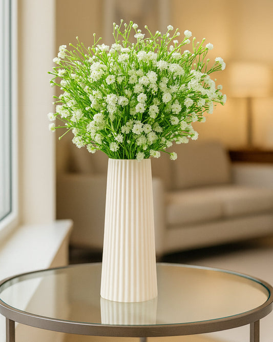 Artificial Flowers Bouquets, Artificial Silk Faux Flowers Millet Flower Bunch for Wedding, Home Table Decorations, Wedding Centerpieces Flowers Arrangement Chinese Flowers