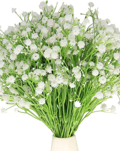 Artificial Flowers Bouquets, Artificial Silk Faux Flowers Millet Flower Bunch for Wedding, Home Table Decorations, Wedding Centerpieces Flowers Arrangement Chinese Flowers