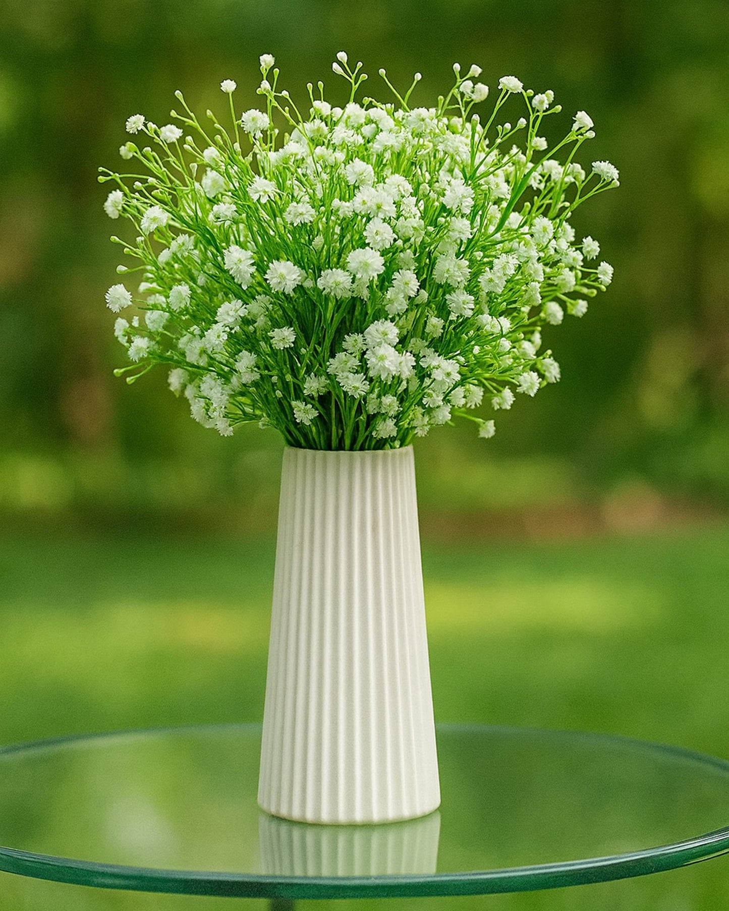 Artificial Flowers Bouquets, Artificial Silk Faux Flowers Millet Flower Bunch for Wedding, Home Table Decorations, Wedding Centerpieces Flowers Arrangement Chinese Flowers