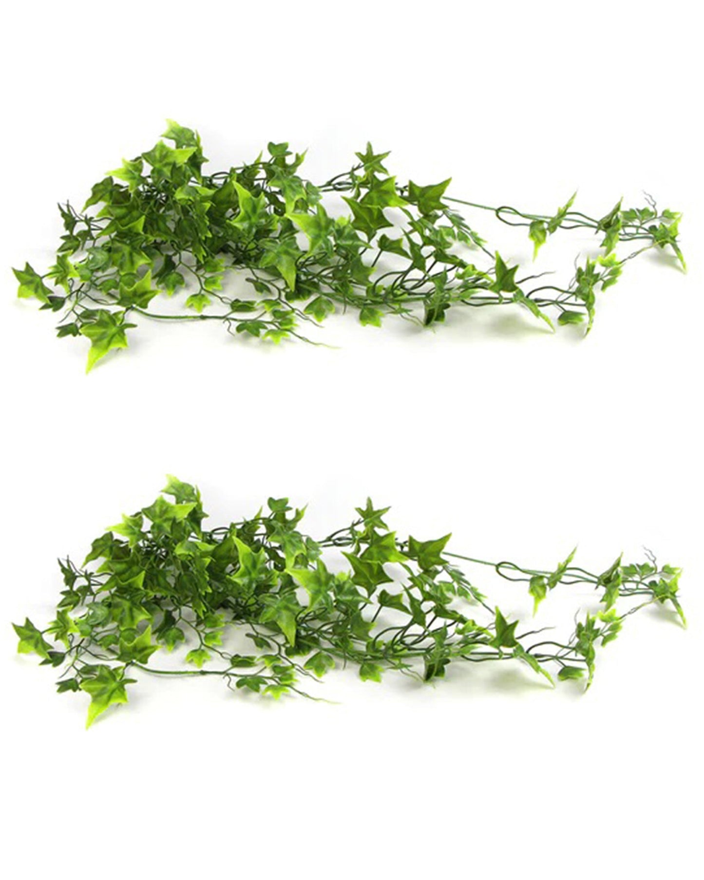 Artificial Fake Hanging Vine Plant Leaves Decoration, Star Shape Plant, Creeper Silk Cloth, Wall Room Balcony Green without pot, SIZE cm