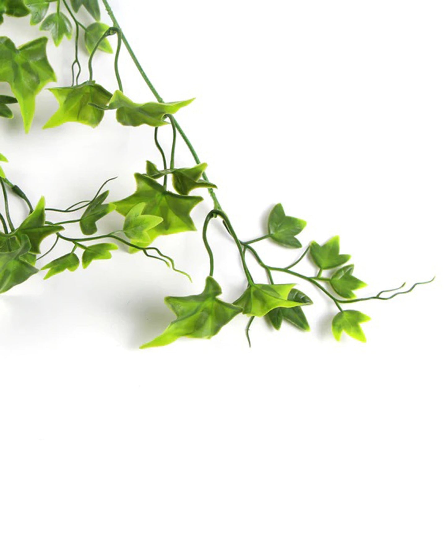 Artificial Fake Hanging Vine Plant Leaves Decoration, Star Shape Plant, Creeper Silk Cloth, Wall Room Balcony Green without pot, SIZE cm