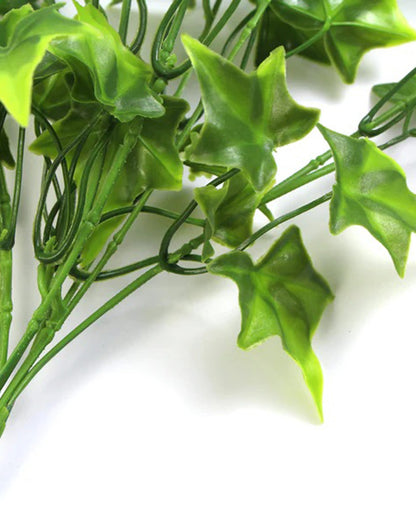 Artificial Fake Hanging Vine Plant Leaves Decoration, Star Shape Plant, Creeper Silk Cloth, Wall Room Balcony Green without pot, SIZE cm