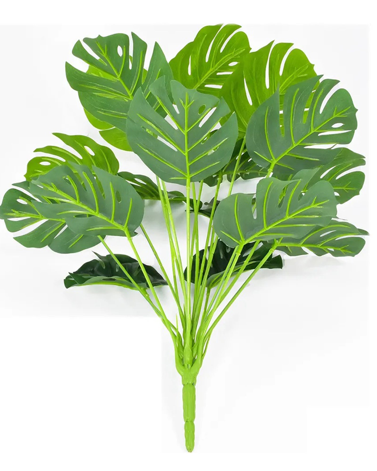 Artificial Ornamental Monstera Plant/Green Faux Tropical Plant Tree for Home Decor Living Room Corner Office Small Medium Size 28 inch (Without Pot, 1)