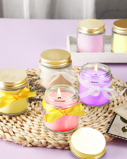 Organic Aroma Candles Wax 4 X 20gms Each, Aromatic Scented Fragrance up to 7 Hours, Best Gift, Cinnamon