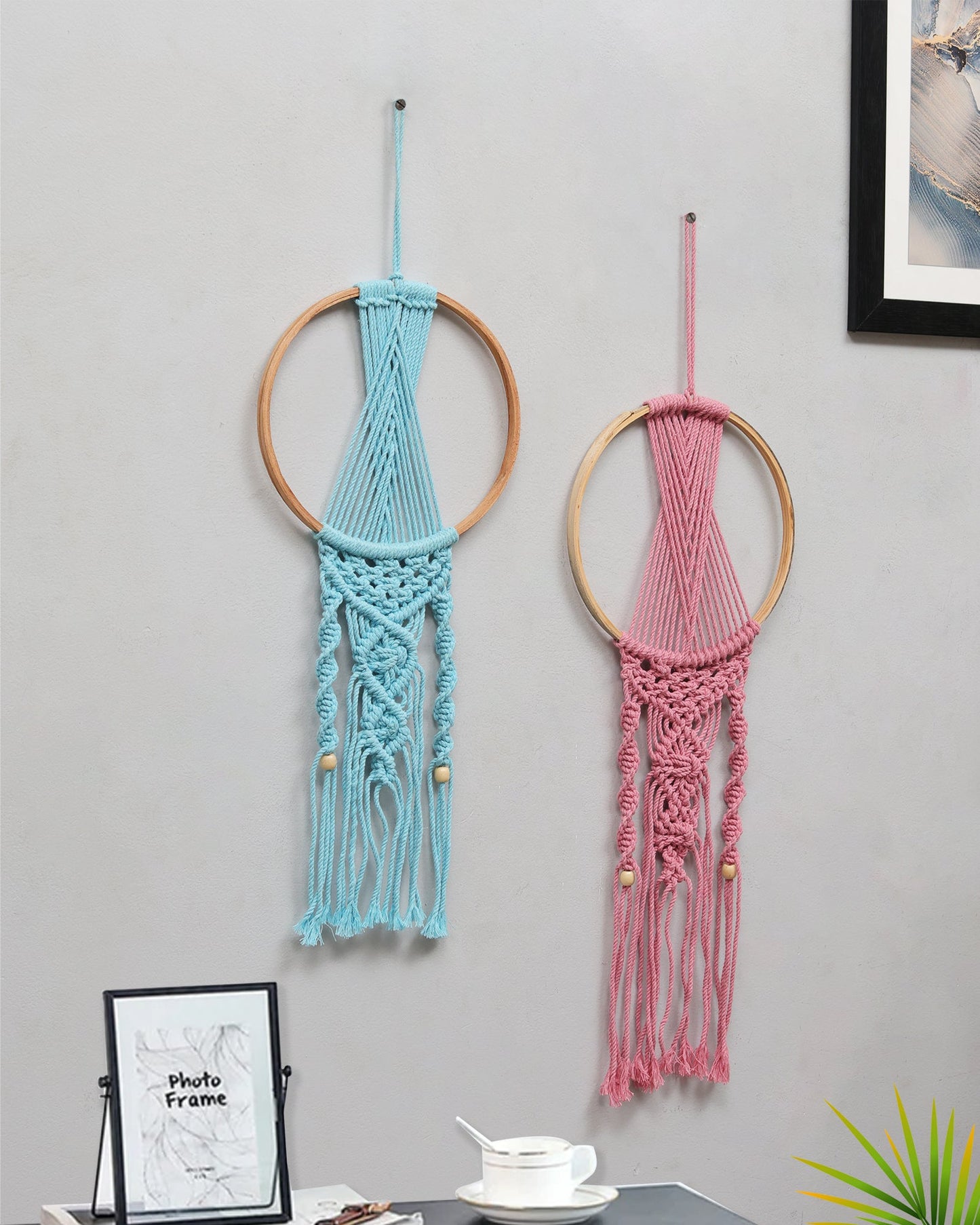 Macrame Dream Catchers for Bedroom Adult Dream Catcher Wall Decor Large Boho Wall Hanging Wood Beads Tassels Home Decoration Ornament Craft Gift