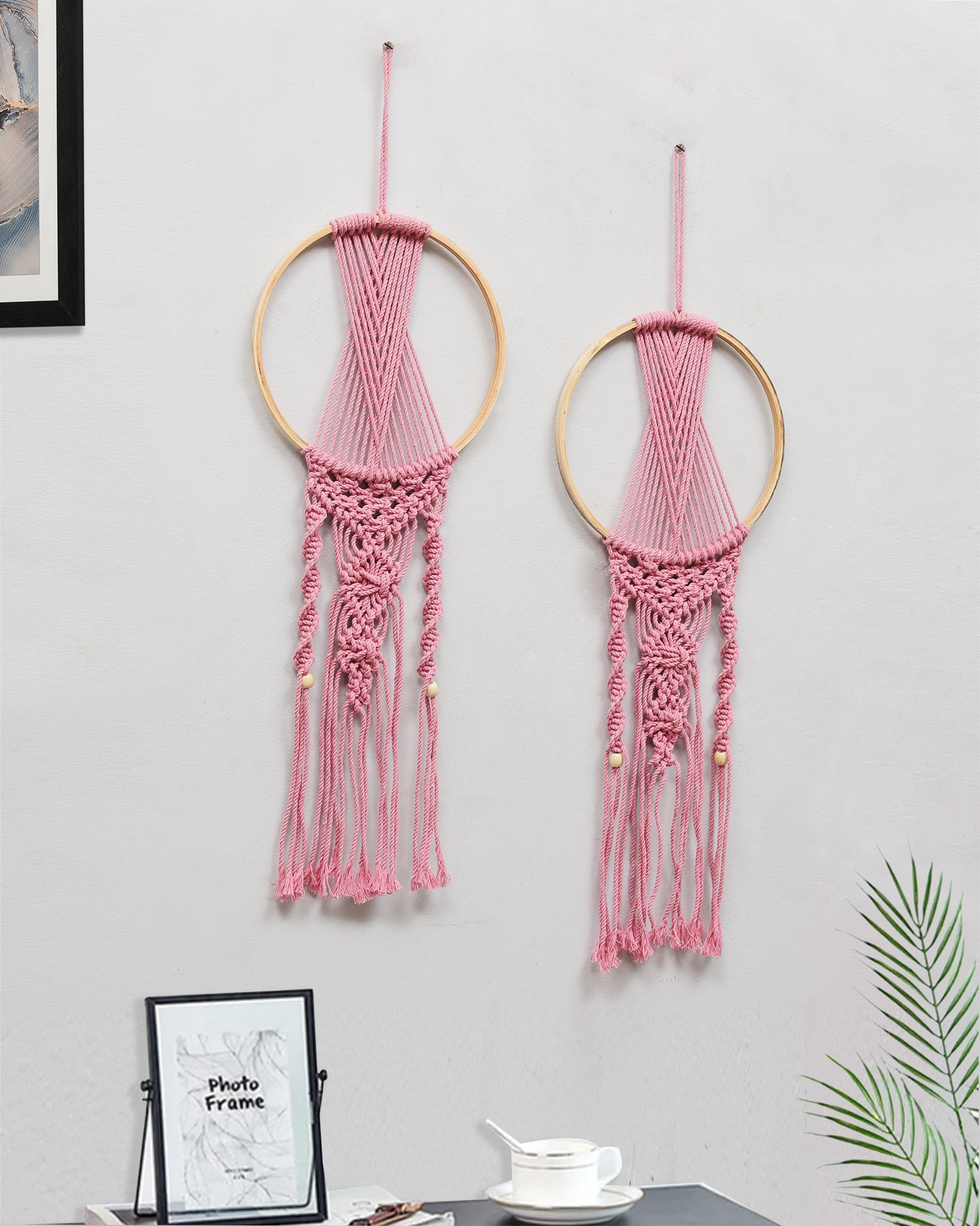 Macrame Dream Catchers for Bedroom Adult Dream Catcher Wall Decor Large Boho Wall Hanging Wood Beads Tassels Home Decoration Ornament Craft Gift
