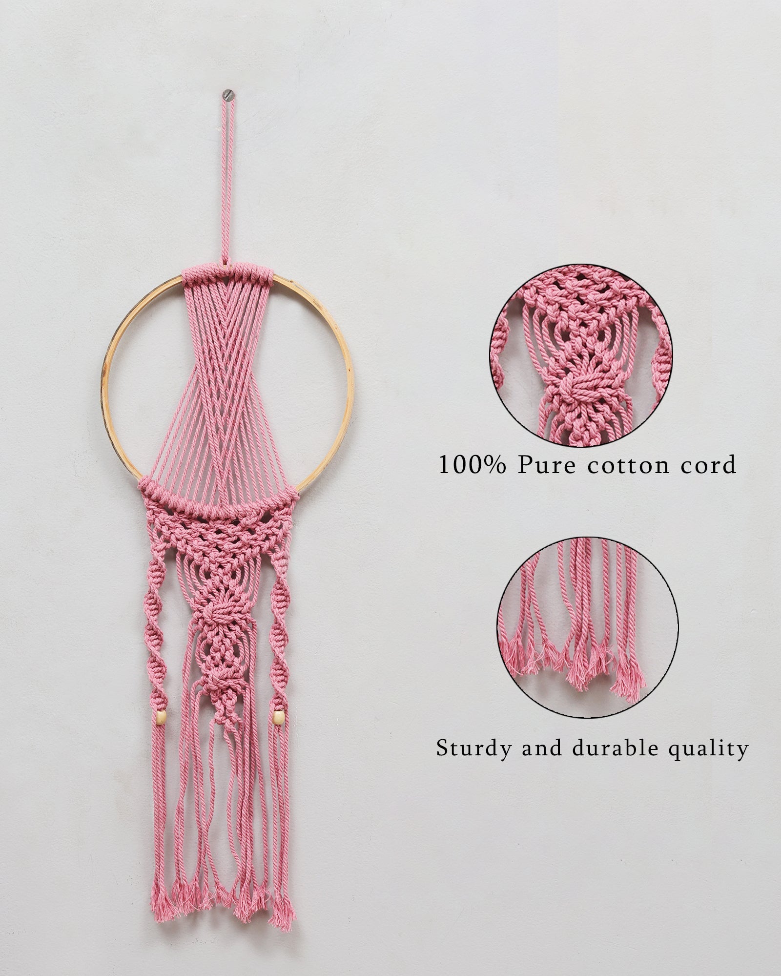 Macrame Dream Catchers for Bedroom Adult Dream Catcher Wall Decor Large Boho Wall Hanging Wood Beads Tassels Home Decoration Ornament Craft Gift