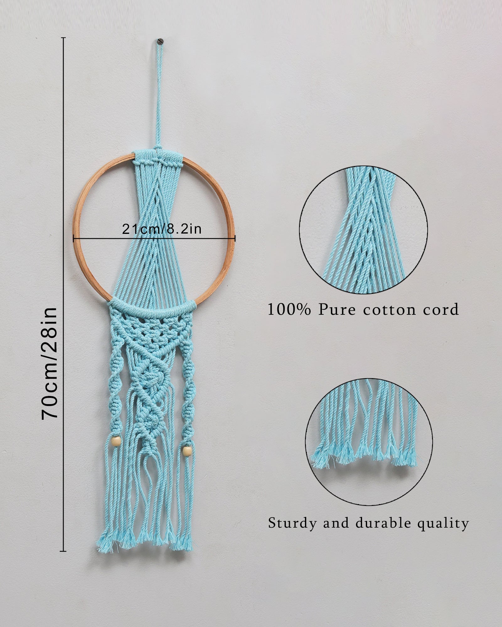 Macrame Dream Catchers for Bedroom Adult Dream Catcher Wall Decor Large Boho Wall Hanging Wood Beads Tassels Home Decoration Ornament Craft Gift