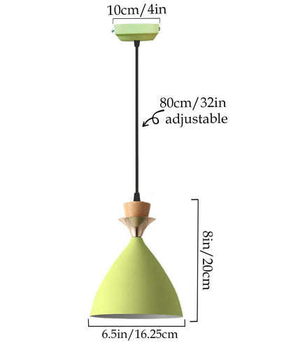Pendant Lamp Shade for Kitchen Island, Color Metal Minimal Pot Pendant Light Shades, Nordic Style for Bedroom, Living Room, Macaron